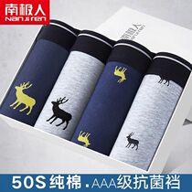 Teenager underwear boy high school student antibacterial big boy 15 development period square pants head junior high school 13-year-old student cotton