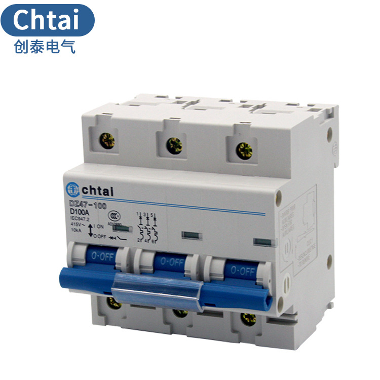 Innovative small breaker high-power low-voltage breaker air switch DZ47-100 3P