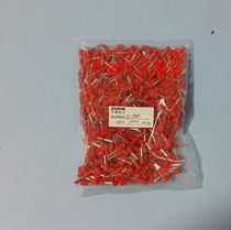 Red copper E1508 European type terminal cold pressure contact pin pipe terminal wiring terminal copper nose VE needle type terminals