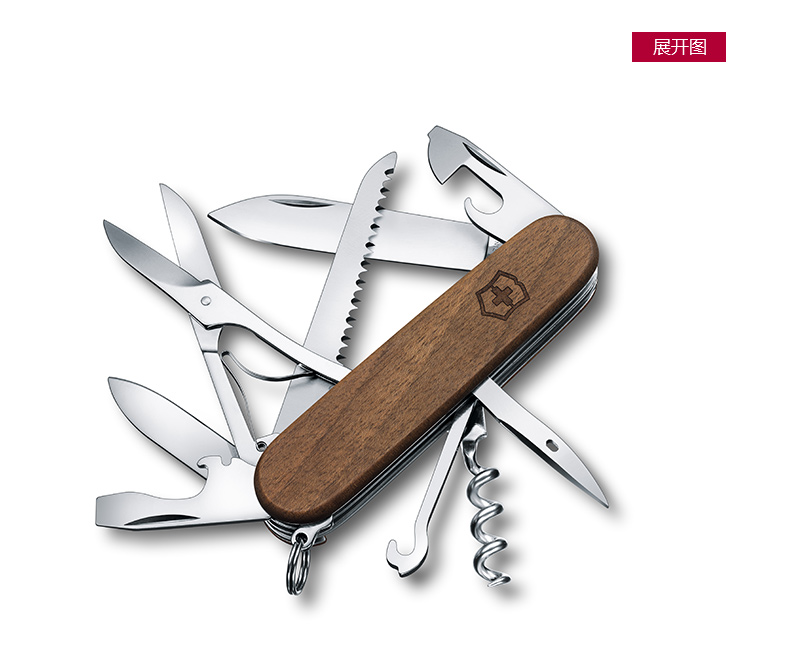 Victorinox Swiss Army Knife Log Urban Hunter Swiss Sergiment 91mm Ngoài trời Đa năng Dao cắt gấp dao găm quân đội Mỹ