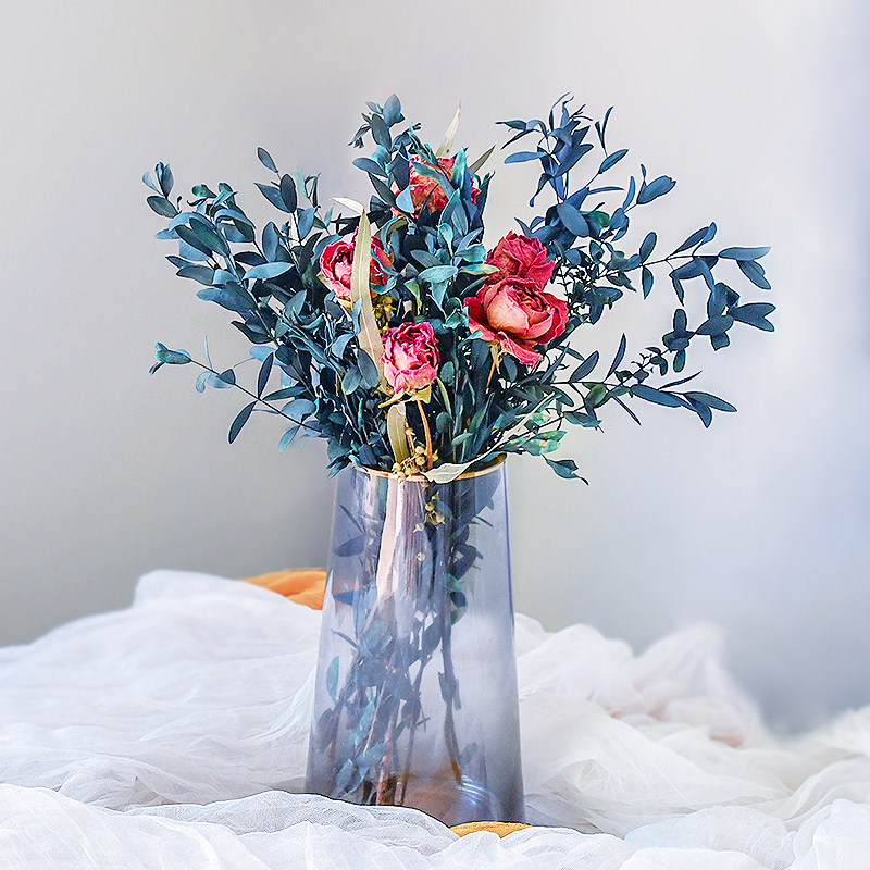 Rose eucalyptus leaves dried flowers real bouquet decoration ornaments air-dried natural diy materials home immortal sunflowers