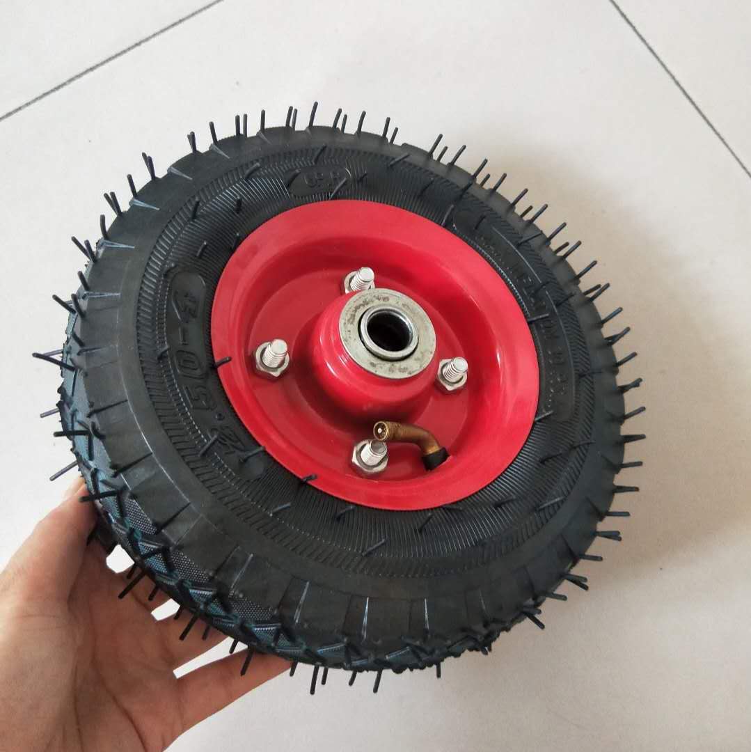 (A pair of 22 cm) Hand trolley luggage car special inflatable wheel inner hole 16mm