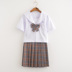 jk đồng phục đồng phục kẻ sọc váy thiết lập chính thống đại học Nhật chị mềm sinh viên ăn mặc mùa hè phụ nữ đồng phục thủy thủ 