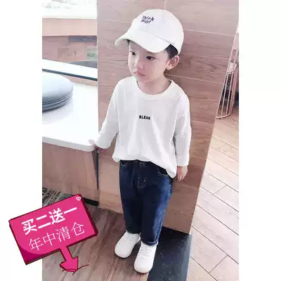 Sense of Chen Chen mother baby boy autumn long sleeve T-shirt 1-3-5 years old children Base shirt Joker coat