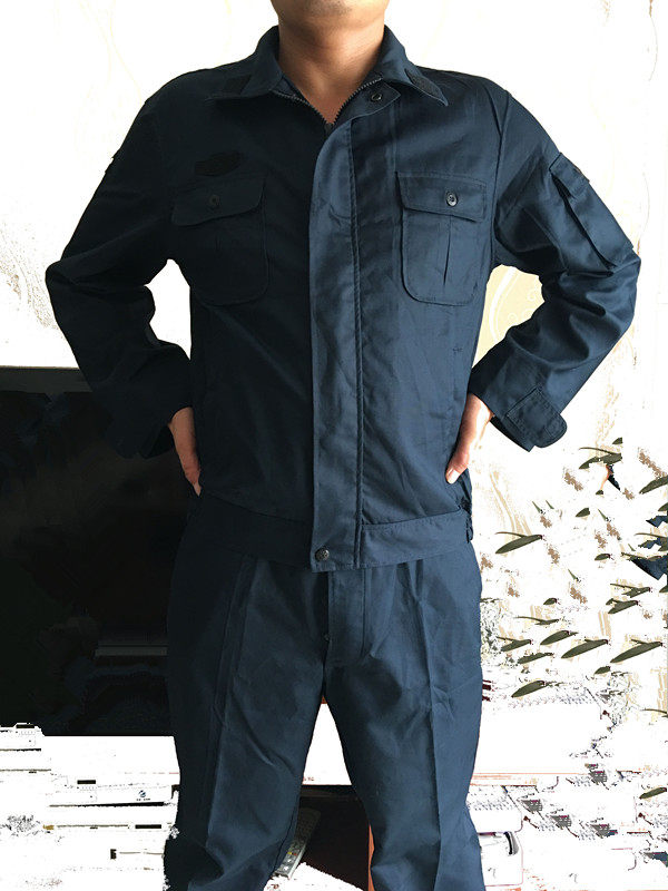 Yingshuo outdoor navy blue summer suit Navy blue breathable wear-resistant flame retardant jacket overalls men