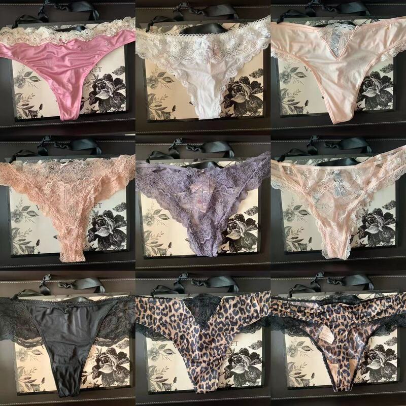 Authentic In-Stock Victoria's Secret Thong Seamless Sexy T-Back Women's Underwear L Size Collection