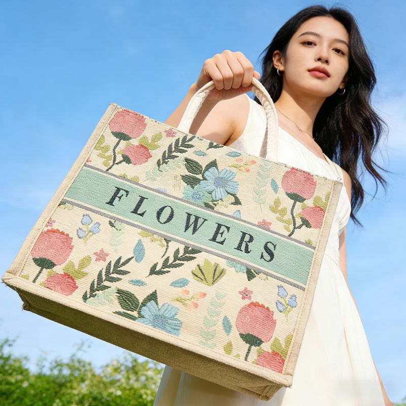 2026 New Large-Capacity Canvas Bag Women's Linen Tote Bag Work Commute Tote Bag Mommy Bag Shopping Bag 2026 New Large-Capacity Canvas Bag Women's Linen Tote Bag Work Commute Tote Bag Mommy Bag Shopping Bag