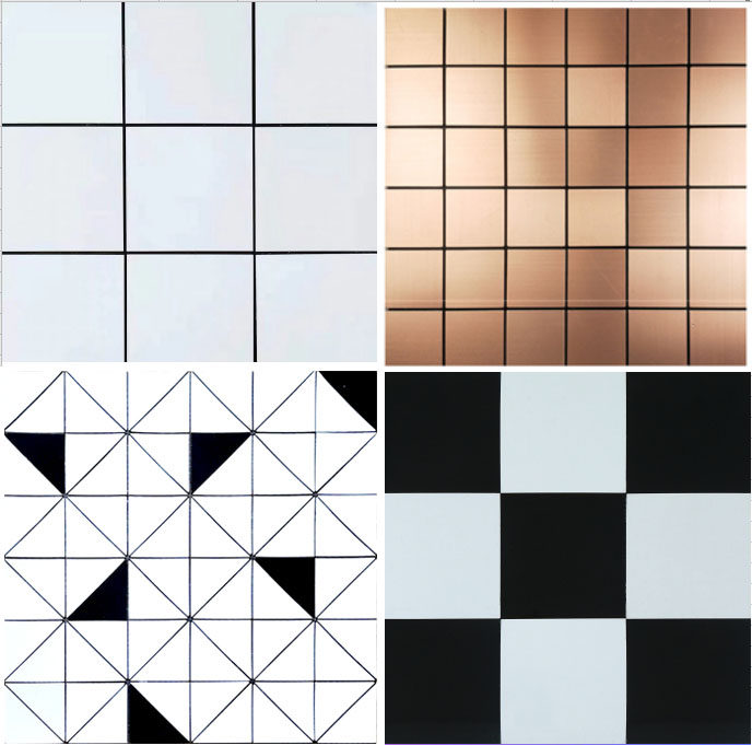 Net red project white nine-grid mosaic kitchen balcony living room background self-adhesive waterproof white tile