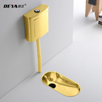 Stainless Steel Squatting Pan Golden Bar Hotel Squatting Pit-Type Integrated Stool public toilet squatting pit