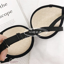 Japanese peach heart active glue non-slip with underwire strapless invisible underwear bra Bra delivery transparent shoulder straps