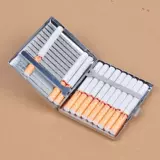 Мужской ультратонкий металлический креативный портсигар из нержавеющей стали, подарок на день рождения