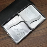 Мужской металлический портативный ультратонкий креативный портсигар, подарок на день рождения