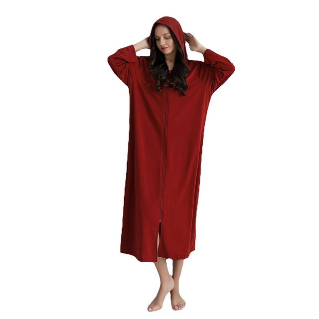 Zipperbathrobecouplessummer Hoodednightgownrobe robe zippered robe