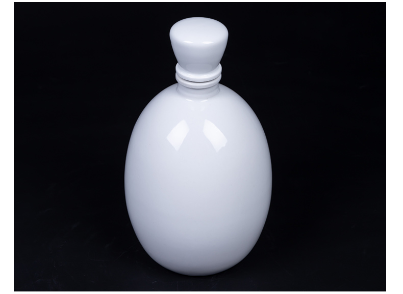 Leap in jingdezhen ceramic empty wine bottles of white wine jar flask to pack a small handleless wine cup three catties mail customization