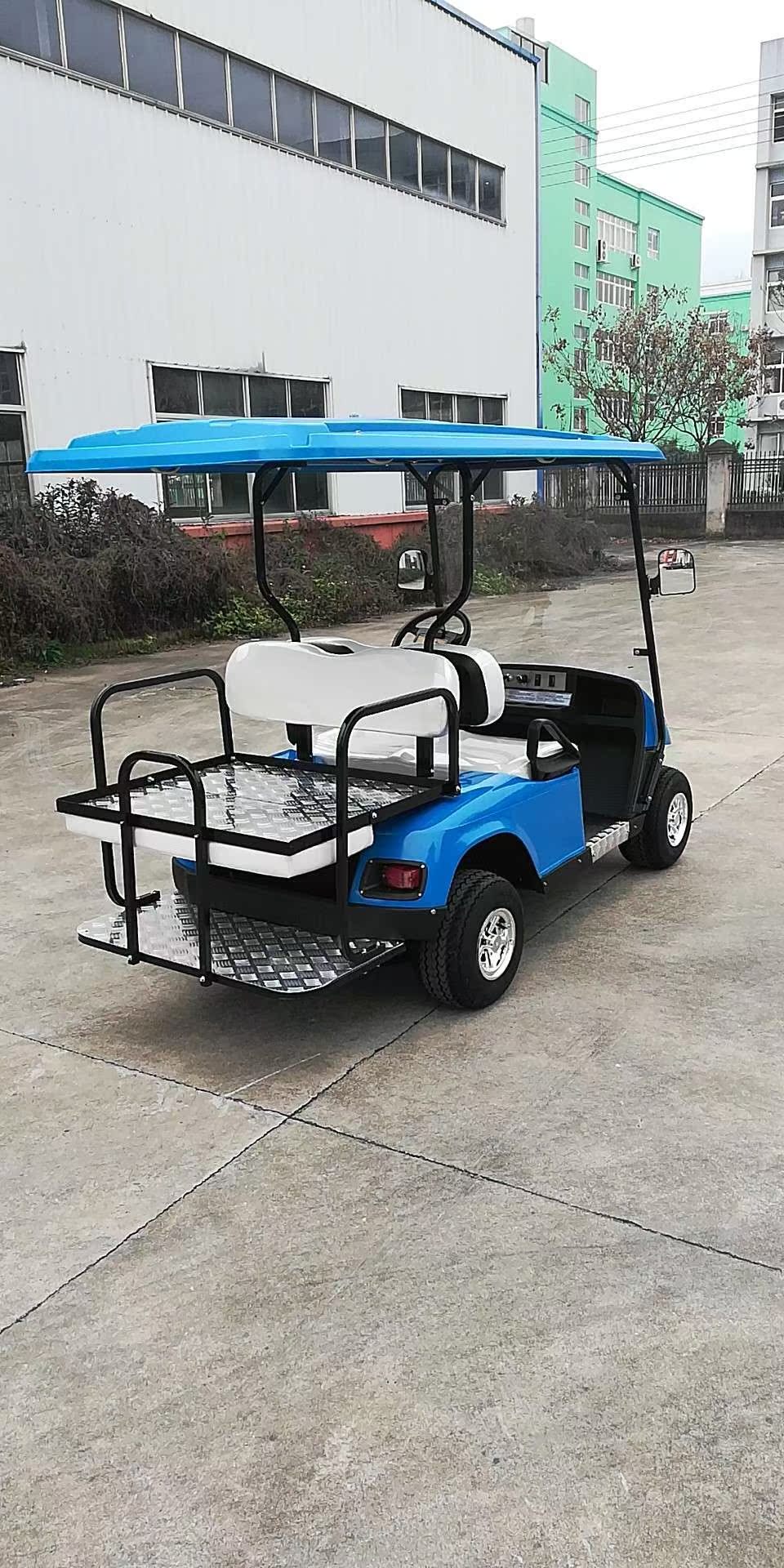 Xe bốn bánh điện tham quan để xem xe cho thuê xe golf ngắm cảnh tại chỗ với thùng dầu chở hàng và điện sử dụng kép - Xe đạp điện mua xe đạp điện giá rẻ