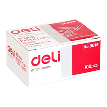 Deli stationery office supplies Binding supplies paper clip 0018 paper clip paper clip wholesale