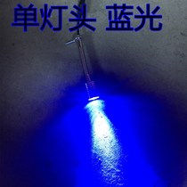 With raft fishing special light raft rod fishing lamp mouth small table lamp blue single double head Bridge raft pole tip Light Night Fishing light