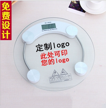 Electronic scale Weight Libra Home Small girls Dormitory Human Scooters Weighing Advertising Gift Eg Customize Logo