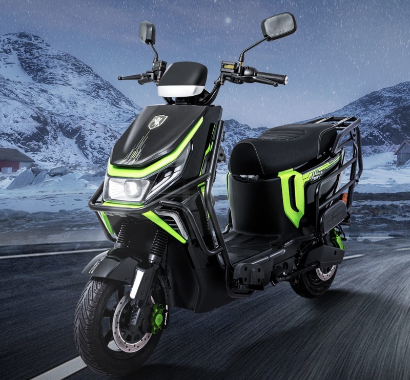 Saige Black Knight B3Lr Electric Motorcycle for Delivery Services Supports Battery Swapping