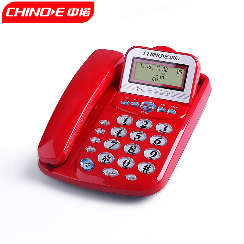 Zhongnuo C028 Telephone Caller ID Business Office Home Fixed Wired Landline Extension Interface