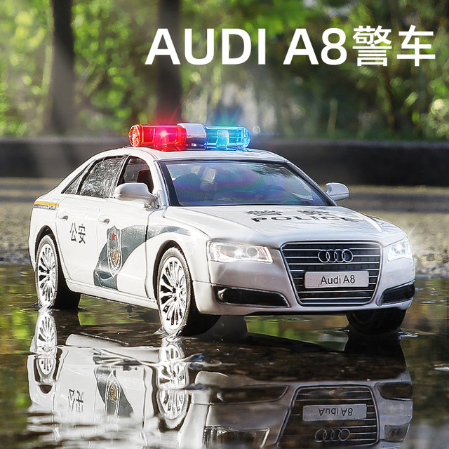 ເດັກນ້ອຍຕໍາຫຼວດລົດ toy car model 110 alloy toy car SWAT ambulance police car public security car boy