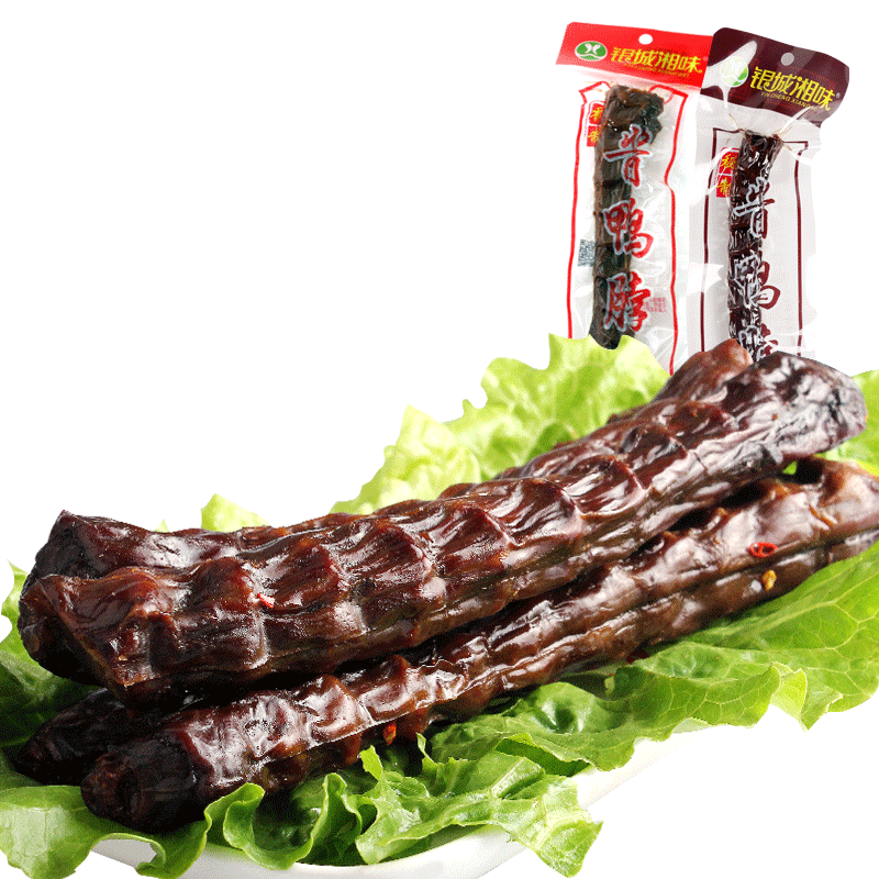 Yincheng Hunan flavor hand-shredded air-dried duck neck sauce duck neck whole long strips Hunan specialty special spicy abnormal spicy snacks