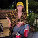 Ретро рубашка, тонкий кардиган, большой размер, воротник поло