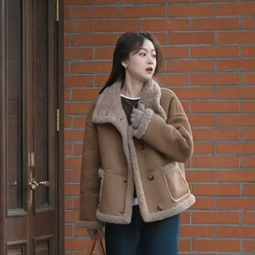 Бархатная зимняя короткая куртка, увеличенная толщина