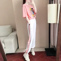 Розовые белые штаны