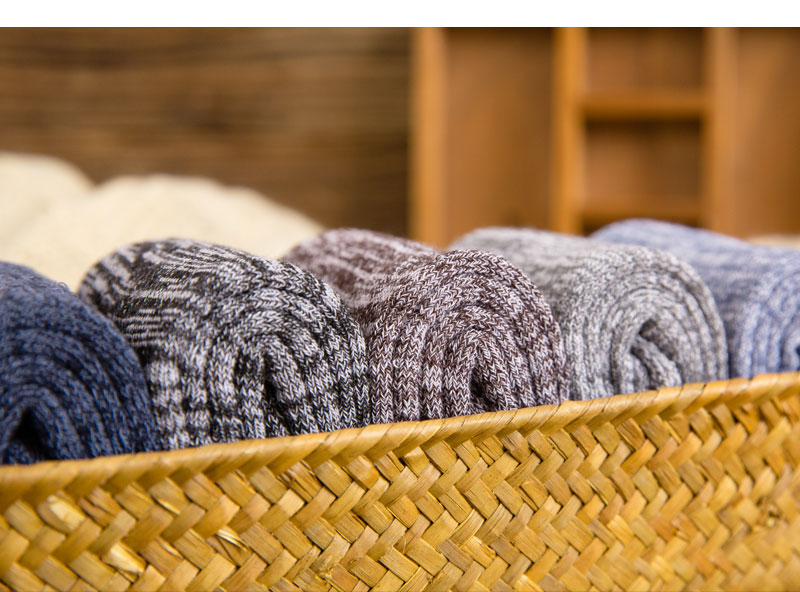 Vớ cotton nam mùa đông cộng với nhung dày terry vớ mùa thu và mùa đông ấm khăn vớ dài ống cotton vớ bán buôn tất adidas cổ ngắn