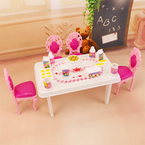 Childrens Home Family Dolls Girl Toys Sweetheart Kitchen Dining Room Table Food Suit Princess Wedding single