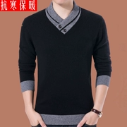 Áo len cashmere nam dày áo len nam 2019 áo len mới mùa thu và mùa đông mẫu áo len ấm áp Áo len - Áo len Cashmere