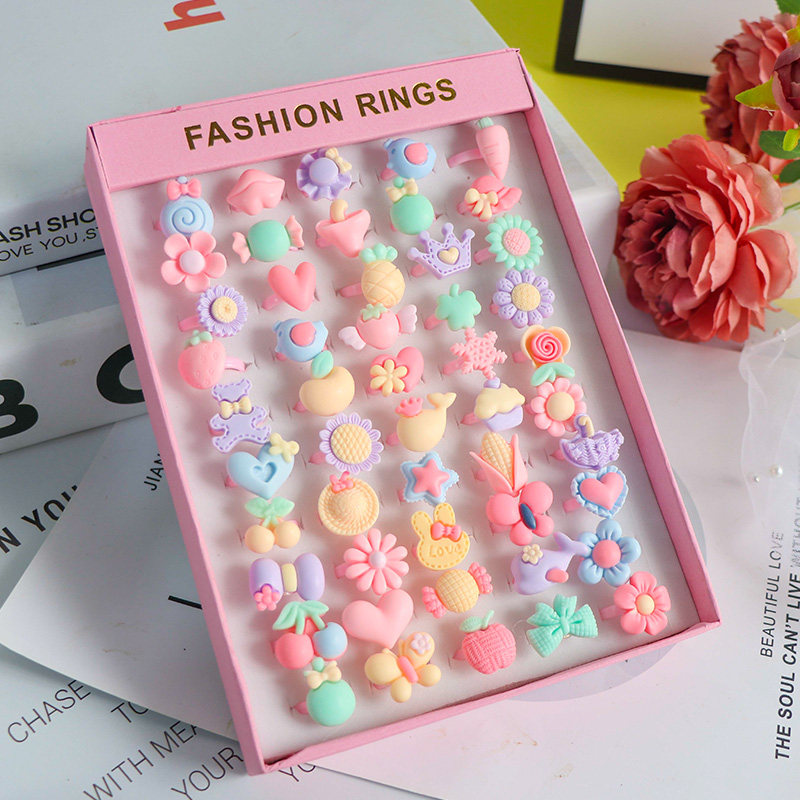 Kids Ring Baby Girl Girl Princess Jewelry Prize Gift Gift Cute Kids Toy Ring Gift