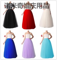 Rice five-layer gauze mesh tutu multi-color adult mid-length gauze half-length skirt