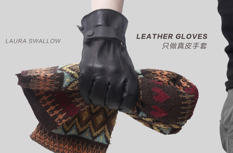 Gants pour homme en peau de mouton - Ref 2781680 Image 14