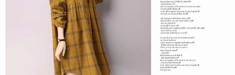 Mát aga mùa thu mới dài tay thời trang lỏng dài kẻ sọc dress 8612 kiểu váy đẹp