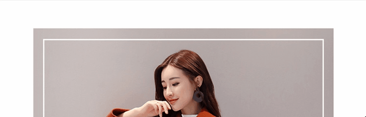 Gamma mát mẻ mùa đông Hàn Quốc thời trang rắn màu đơn giản dài tay dây rút eo khí chất len ​​hoang dã áo khoác 6108 mẫu áo dạ ngắn đẹp