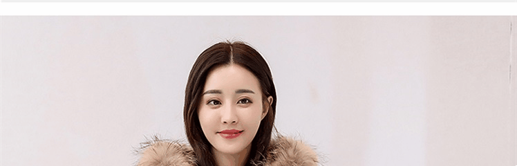 11.20 Cool Gaga mùa đông mới dài tay dài dây kéo Phiên bản Hàn Quốc của chiếc áo khoác cotton hoang dã 1818 gửi cổ áo lông thú thật áo phao béo