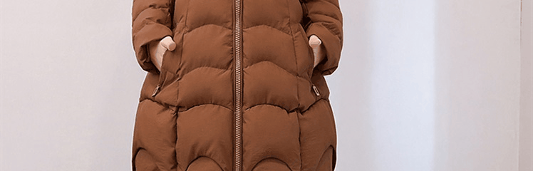 11.20 Cool Gaga mùa đông mới dài tay dài dây kéo Phiên bản Hàn Quốc của chiếc áo khoác cotton hoang dã 1818 gửi cổ áo lông thú thật áo phao béo