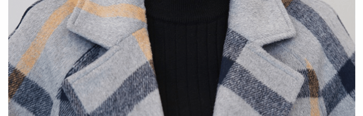 11.7 Cool Gaga Winter New Fashion Slim Phiên bản Hàn Quốc của bộ đồ dài cổ áo len cổ áo 8985 áo khoác lông cừu