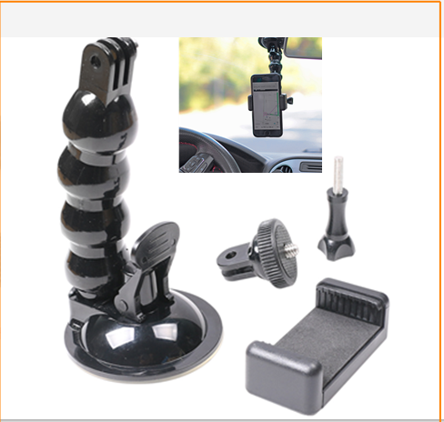 Suitable for GoPro car suction cup bracket hero7 6 5 4 Action camera Mobile phone navigation universal fixing accessories
