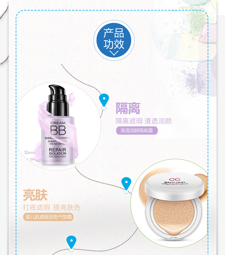 Cinderella net redice mỹ phẩm set trang điểm đầy đủ của người mới bắt đầu kết hợp dưới cùng vẻ đẹp nữ sinh đích thực - Bộ trang điểm chì kẻ chân mày