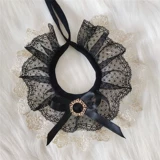 Милый черный слюнявчик, шарф, цветочный принт