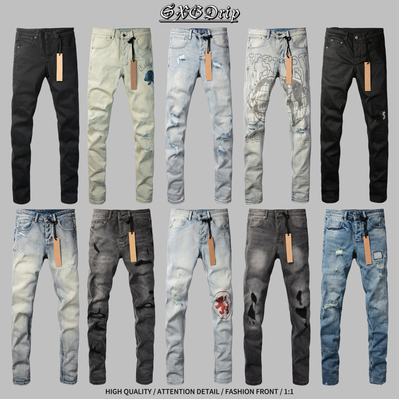Personalized Design Trendy Jeans Slim Fit Tight Pants Personalized Design Trendy Jeans Slim Fit Tight Pants