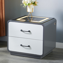 Bedroom intelligent bedside table Multi-functional simple modern wireless rechargeable locker with light one light luxury net red