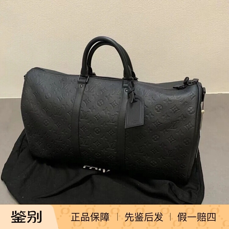 【Kkkk】Lv Louis Vuitton Keepall 50 Monogram Embossed Handbag Shoulder Crossbody Travel Bag