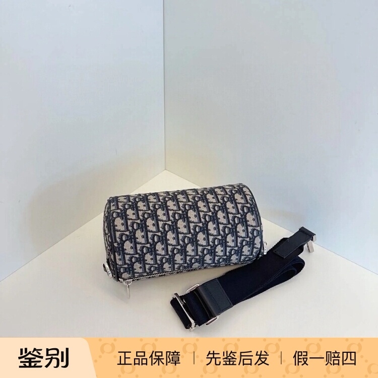 【Kkkk】Dior Dior Roller Monogram Cylinder Bag Messenger Bag Shoulder Crossbody Handbag