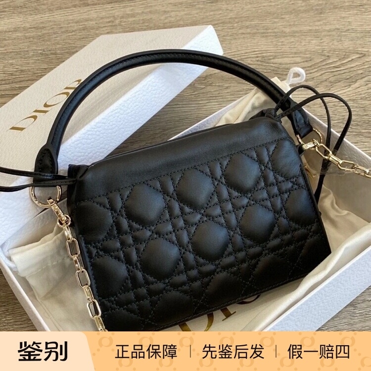 【Kkkk】Dior Lady Dior Milly Mini Drawstring Bag Single Shoulder Crossbody Handbag