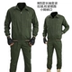 Военно-зеленый костюм 805 с длинными рукавами (на молнии)