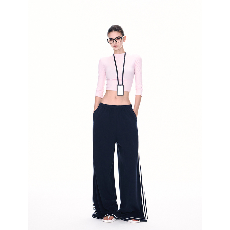 Jlaunt American-Style Spicy Girl Cargo Pants for Women, Loose Retro Straight-Leg Casual Pants, Floor-Length Wide-Leg Pants
